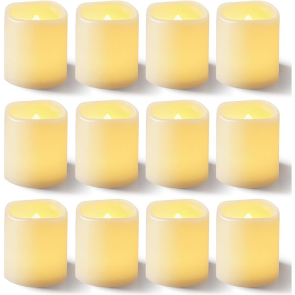 Hokku Designs 100pack Flickering Flameless Votive Candles, 200+hour